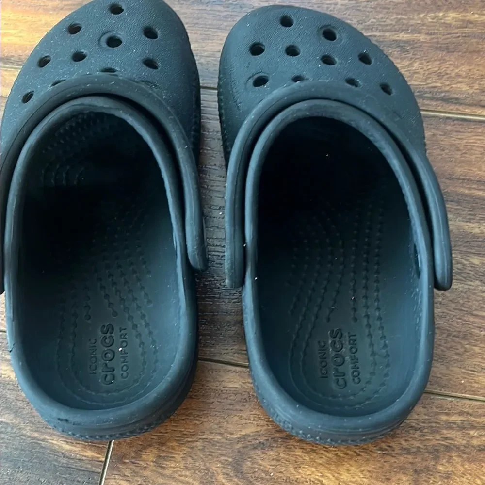 Crocs Kids Black Clogs